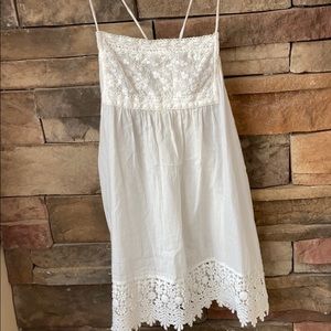 Cotton on white tank top